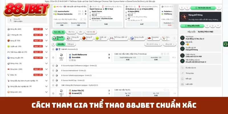 Cách tham gia thể thao 88JBET chuẩn xác