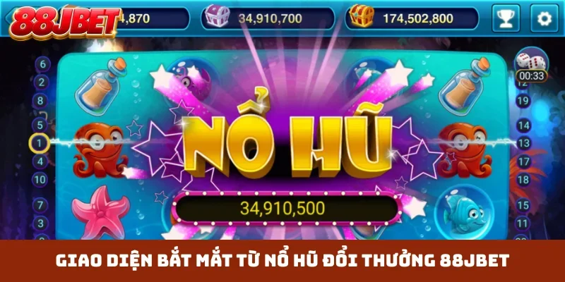 Giao diện bắt mắt từ nổ hũ đổi thưởng 88JBET