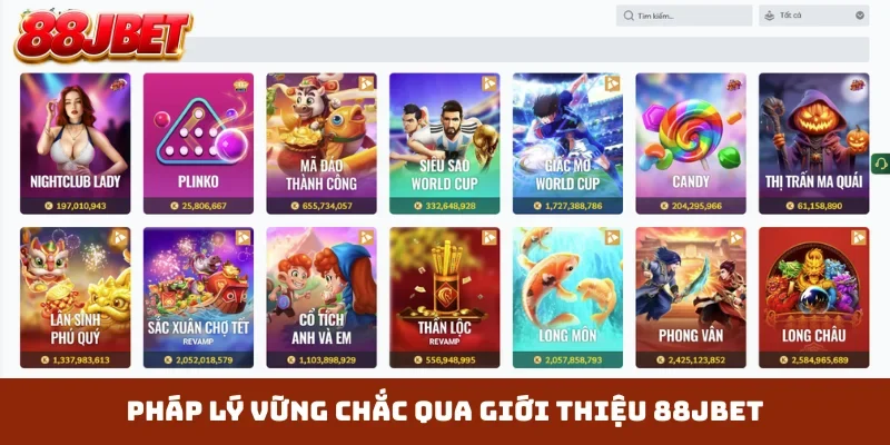 Pháp lý vững chắc qua giới thiệu 88JBET
